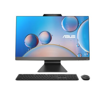 Asus AIO M3702WFA-BA002WS (R5-7520U / UMA / 16GB / 512 PCIE SSD / Win 11 Home / Office / McAfee AV 1Y / 27″ / FHD / HD Cam / BT5.0 / Wi-Fi 6 / WL KB+WL Mouse / Black)