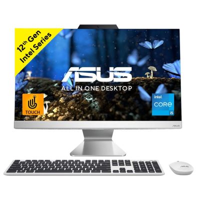 Asus AIO A3402WBA-TWA024WS (Intel / i5-1235U / UMA / 8GB / 512 PCIE SSD / WIN11 / H&S / McAfee AV 1Y / 90W / BT5.0 / Wi-Fi 6 / WL Zen GOLD KB+WL Mouse 23.8″ / FHD / Touch /Privacy Camera Shutter / HD Cam / White)