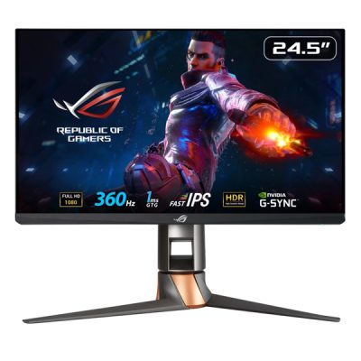 Asus PG259QNR Gaming Monitor (240 Hz to 360Hz / 24.5″ / IPS / 1920×1080 / 1ms / 360Hz / 3.5mm, HDMI, DVI-D, USB)