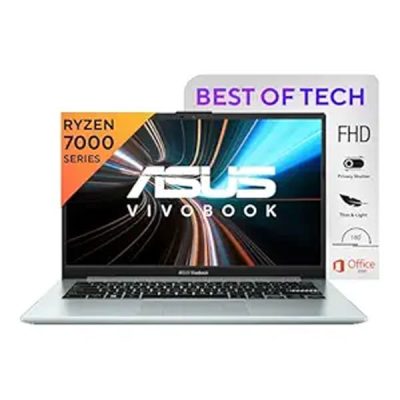 Asus VivobookGo14 E1404FA-NK321WS Laptop (AMD Ryzen™ 3 7320U  / 8GB DDR5 / 512GB PCIe® 3.0 SSD / 14.0-inch / FHD (1920 x 1080) 16:9  / Cool Silver / NumberPad /  Win 11 Home / MS Office )